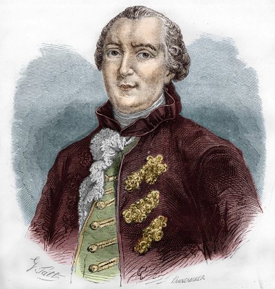 صورة لجورج لويس بوفون (1707-1788) ، عالم الطبيعة والكاتب الفرنسي. بواسطة فنان غير معروف