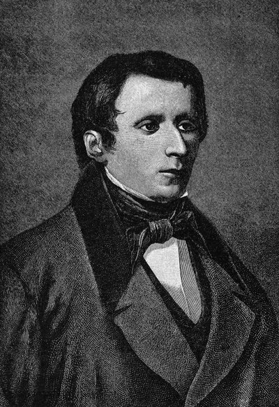 صورة لجياكومو ليوباردي (1798-1837) ، كاتب إيطالي. بواسطة فنان غير معروف