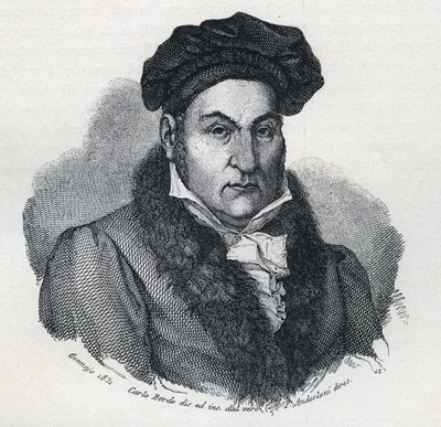 صورة لجياندومينيكو (جيان دومينيكو) رومانيوسي (1761-1835) ، الفيلسوف والمحامي الإيطالي بواسطة فنان غير معروف