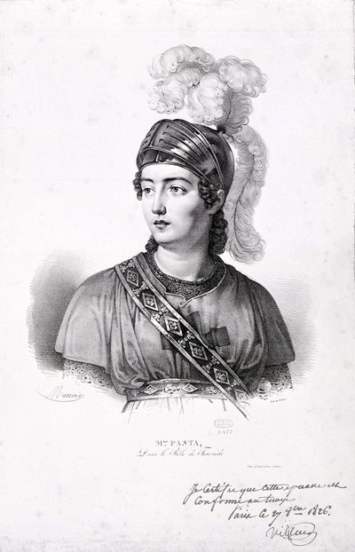صورة باستا جوديتا (1797-1865). بواسطة فنان غير معروف