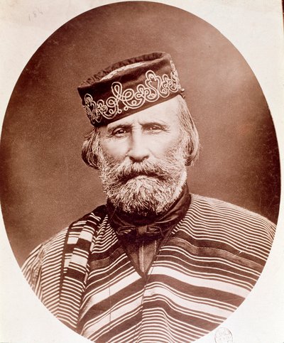 صورة جوزيبي غاريبالدي (1807-1882) تصوير فوتوغرافي. القرن ال 19. ميلان ، مجموعة خاصة بواسطة فنان غير معروف