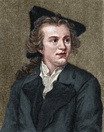 صورة لجوثولد إفرايم ليسينج (1729 - 1781) كاتب وكاتب مسرحي ألماني. بواسطة فنان غير معروف