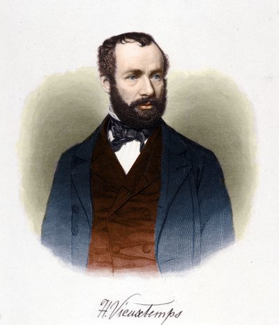 صورة هنري فيوكستيمبس (1820-1881) ، موصل وملحن بلجيكي. بواسطة فنان غير معروف
