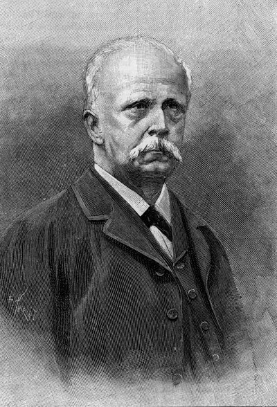 صورة للفيزيائي وعالم وظائف الأعضاء الألماني هيرمان لويس فرديناند فون هيلمهولتز (1821-1894). نقش في "" الطبيعة: مراجعة العلوم وتطبيقاتها في الفنون والصناعة "بتاريخ ٢٢ سبتمبر ١٨٩٤. بواسطة فنان غير معروف