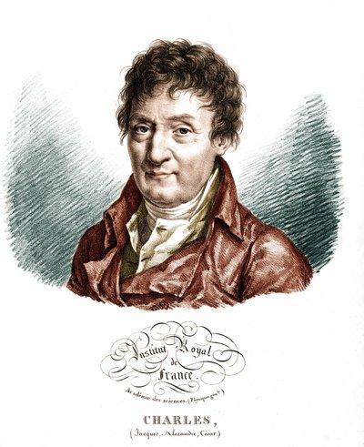 صورة لجاك ألكسندر سيزار تشارلز (1746-1823) ، عالم فيزياء فرنسي. بواسطة فنان غير معروف