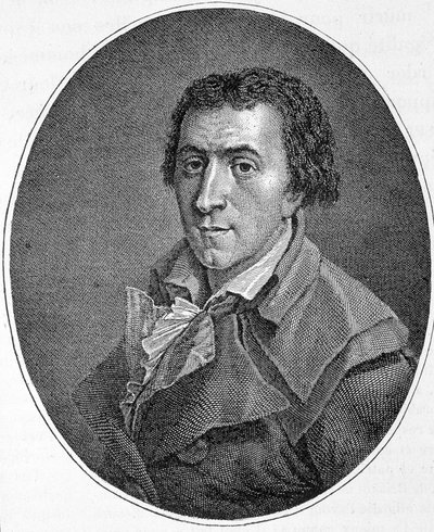 صورة جاك بيير بريسو ديت بريسو دي وارفيل (1754-1793) ، صحفي وسياسي فرنسي. أسس جمعية أصدقاء السود ، مؤيدًا لإلغاء العبودية. نقش القرن التاسع عشر. بواسطة فنان غير معروف