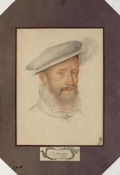 صورة جاك دالبون ، سينيور دو سانت أندريه (1505-1562) ، مارشال فرنسا ، مجهول. طباشير أسود ومتفائل على ورق مقاس: 27.1 × 20 ج. 1560 ، متحف الإرميتاج ، سانت بطرسبرغ بواسطة فنان غير معروف