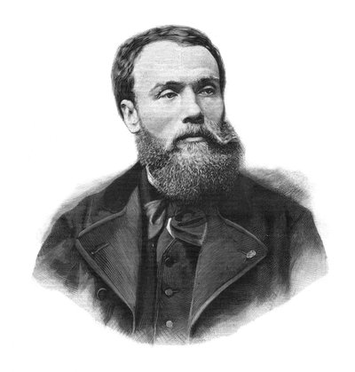 صورة جان بول (جان بول) لورينز (1838-1921) رسام ونحات فرنسي - نقش عام 1891 بواسطة فنان غير معروف