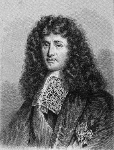 صورة جان بابتيست (جان بابتيست) كولبير (1619-1683) ، سياسي فرنسي - في "Histoire des Français" بواسطة Lavallée ، نقش ، sd. بواسطة فنان غير معروف