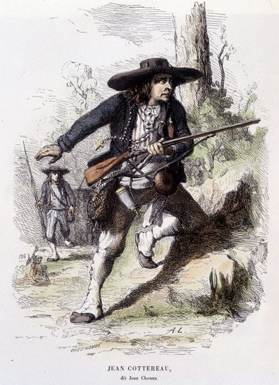 صورة جان كوترو ، ديت جان شوان (1757-1794) ، زعيم التمرد في ولاية مين السفلى عام 1793 - نقش بواسطة فنان غير معروف