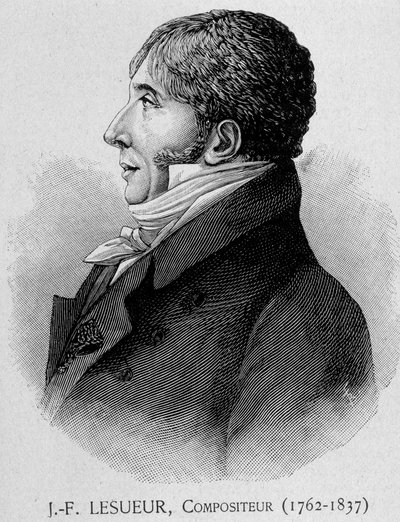 صورة جان فرانسوا ليسور (1762 - 1837) ، الملحن الفرنسي بواسطة فنان غير معروف
