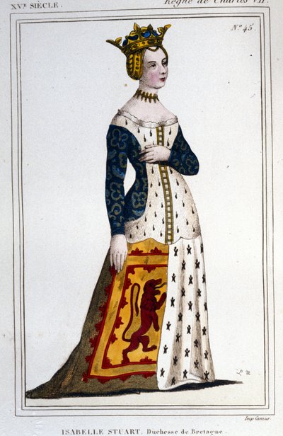 صورة لجين - إيزابيل ستيوارت (1426-1494/9) ، دوقة بريتاني. بواسطة فنان غير معروف