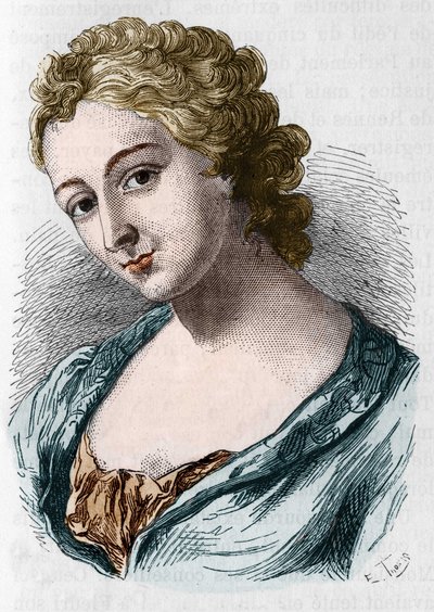 صورة لجين أغنيس بيرثيلو دي بليمونت المعروفة باسم مدام لا ماركيز دي برو (1698-1727). بواسطة فنان غير معروف