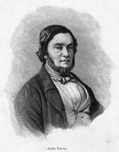 صورة لجول فافر (1809-1880) ، سياسي فرنسي بواسطة فنان غير معروف