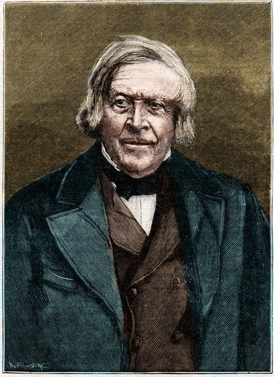 صورة لجول ميشليه ، مؤرخ وكاتب فرنسي (1798-1874). بواسطة فنان غير معروف
