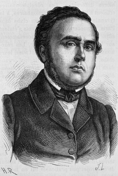 صورة ليدرو رولين (1807-1874). نقش نهاية القرن التاسع عشر في "هيستوار دو فرانس" له. مارتن. بواسطة فنان غير معروف