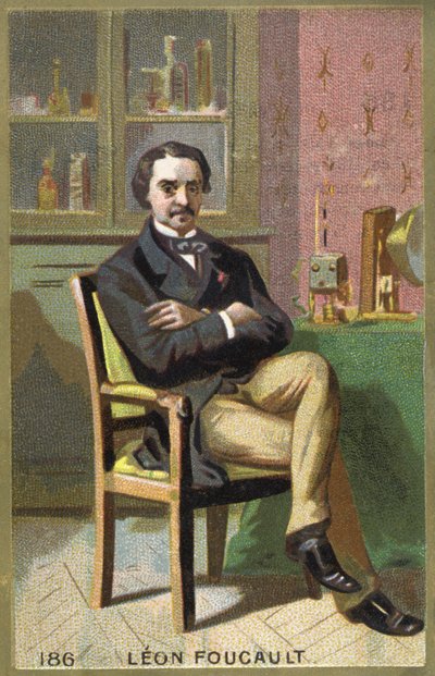 صورة لليون فوكو (1819-1868) ، عالم فيزياء فرنسي. بواسطة فنان غير معروف