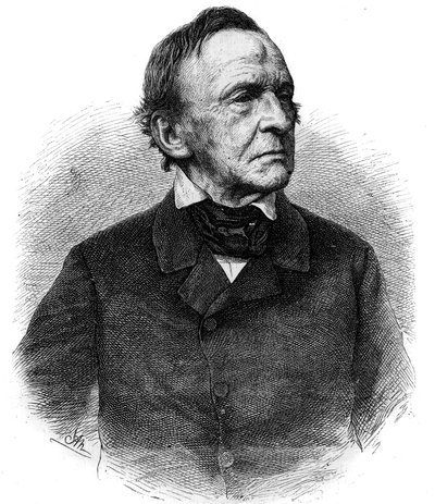 صورة لويس الأول (1786-1868) ملك بافيير من 1825 إلى 1848. نقش في "" الكون اللامع " بواسطة فنان غير معروف