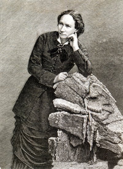 صورة لويز ميشيل (1830 - 1905) أثناء ترحيلها إلى نوميا ، كاليدونيا الجديدة. 1873-1880. نقش. بواسطة فنان غير معروف