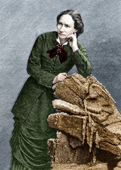 صورة لويز ميشيل (1830 - 1905) أثناء ترحيلها إلى نوميا في كاليدونيا الجديدة. 1873-1880. بواسطة فنان غير معروف