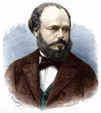 صورة لمارسيل ديبريز (1843-1918) ، مهندس وعالم فيزيائي فرنسي. بواسطة فنان غير معروف