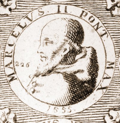 صورة لمارسيل الثاني (1501-1555). بواسطة فنان غير معروف