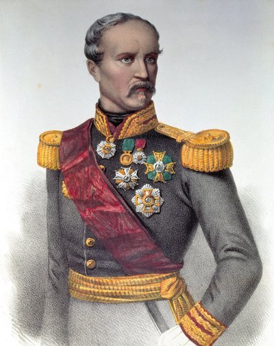 صورة لماريشال باتريس دي ماك ماهون (ماك ماهون) (1808-1893) في زمن الريف الإيطالي بواسطة فنان غير معروف