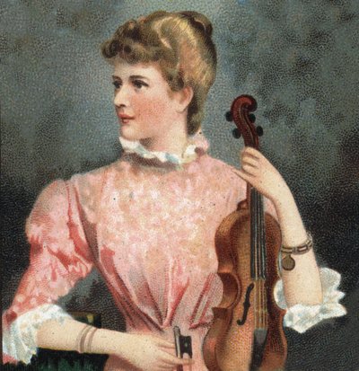 صورة لماري سولدجر (1863-1955) ، عازفة كمان. بواسطة فنان غير معروف