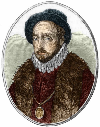 صورة ميشيل دي مونتين (1533-1592) ، كاتب فرنسي. بواسطة فنان غير معروف