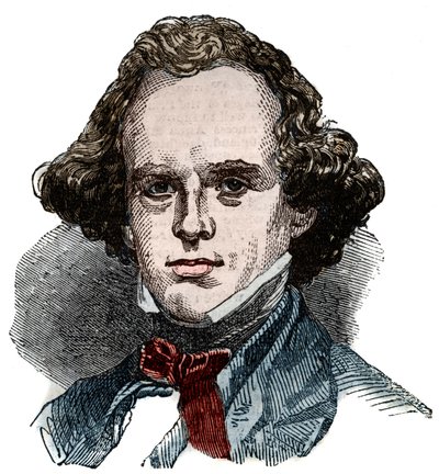 صورة ناثانيال هوثورن (1804-1864) ، كاتب أمريكي. بواسطة فنان غير معروف