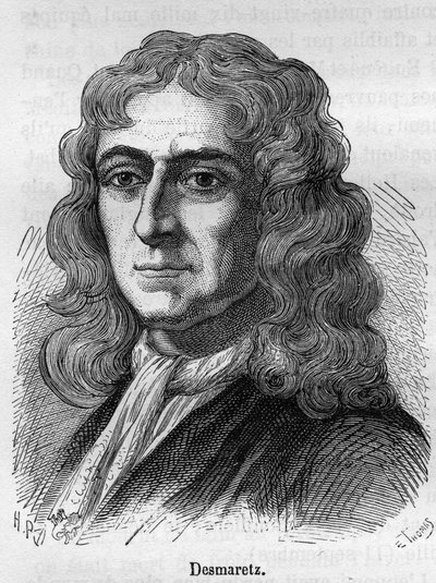 صورة لنيكولا ديسماريتس أو ديسماريتز ، رب Maillebois وابن شقيق كولبير. 1648-1721 بواسطة فنان غير معروف