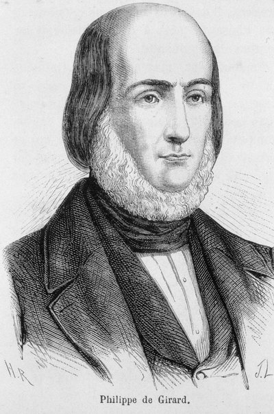 صورة لفيليب دي جيرار ، المخترع والصناعي الفرنسي (1775 - 1845) بواسطة فنان غير معروف