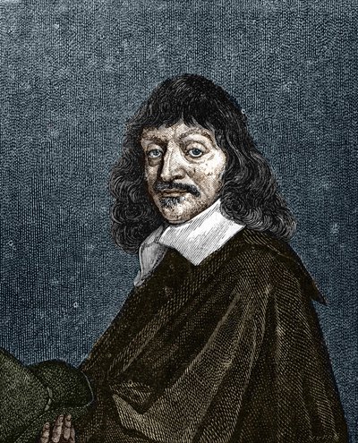 صورة رينيه ديكارت. 1596-1650. بواسطة فنان غير معروف