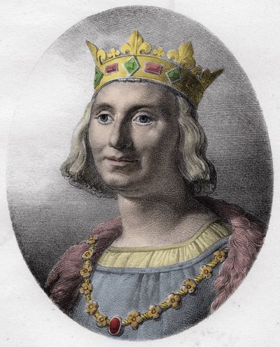 صورة لسانت لويس (سانت لويس ، لويس التاسع (1214-1270) - سانت لويس التاسع (1214-70) ملك فرنسا - بواسطة فنان غير معروف