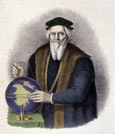 صورة لسيباستيان كابوت (1476-1557) ، ملاح إيطالي. (سيباستيانو كابوتو). بواسطة فنان غير معروف