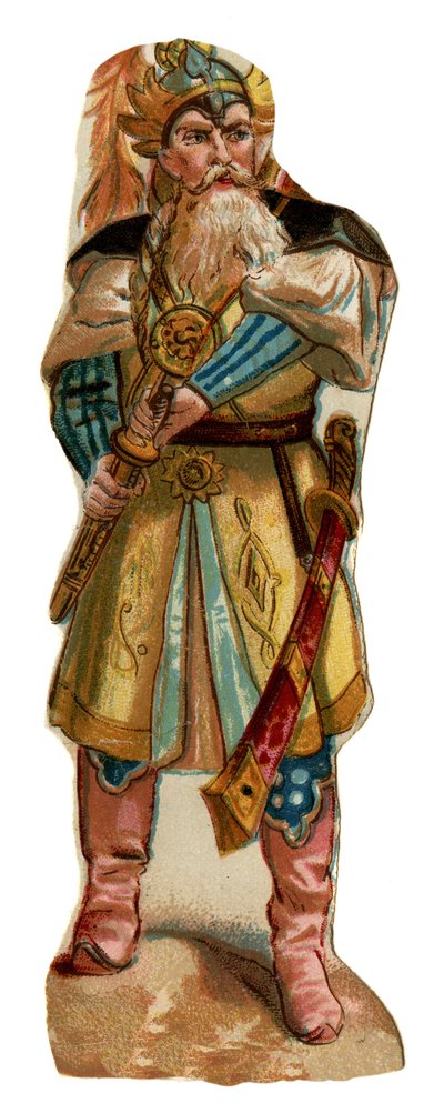 صورة لتيمورلان (1336-1405) (أو تيمور لانج ، "تيمور الأعرج"). الطباعة الحجرية الملونة ، أواخر القرن التاسع عشر. بواسطة فنان غير معروف