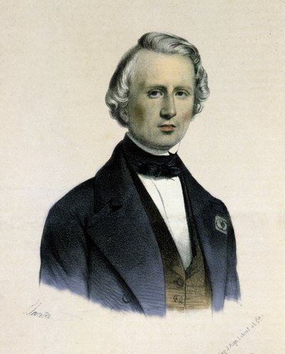 صورة شخصية أوربان جان جوزيف لو فيرييه أو (ليفرييه) ، عالم رياضيات وفلك فرنسي (1811-1877). إنه أول مراقب لكوكب نبتون. بواسطة فنان غير معروف