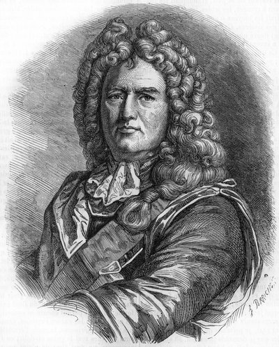 بورتريه فوبان (١٦٣٣ - ١٧٠٧). (Sébastien Le Prestre de Vauban) مشير فرنسا ومهندس عسكري بواسطة فنان غير معروف