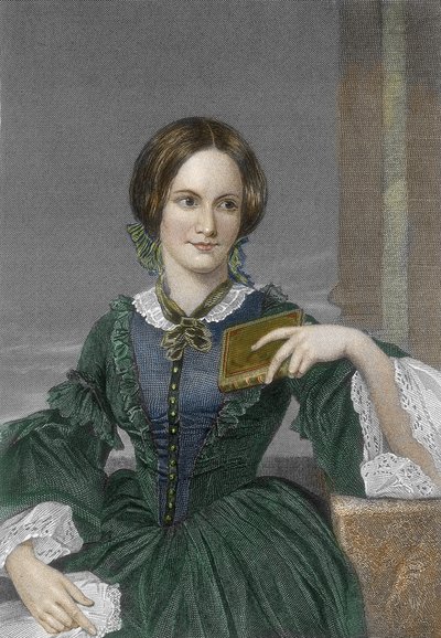 صورة للروائية الإنجليزية شارلوت برونتي (1816-1855) (صورة للكاتب الإنجليزي شارلوت برونتي) نقش مجموعة خاصة من القرن التاسع عشر بواسطة فنان غير معروف