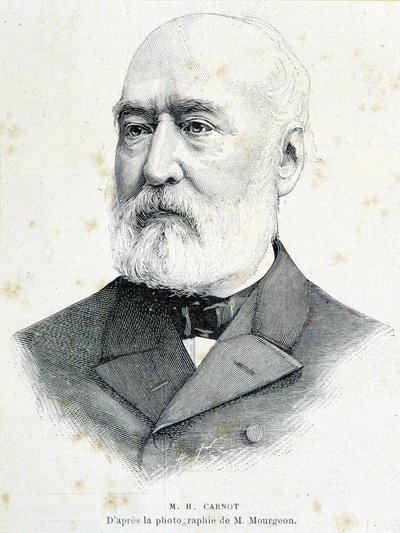 صورة للسياسي الفرنسي لازار هيبوليت كارنو (1801 - 1888). نقش بعد صورة مورجون. بواسطة فنان غير معروف