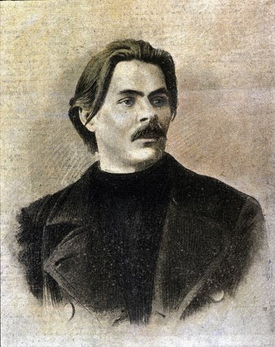 صورة للكاتب الروسي مكسيم جوركي (جوركيج) (1868 - 1936). بواسطة فنان غير معروف