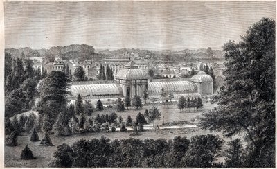 حديقة بوردو العامة - حديقة عامة - بوردو - نقش حوالي عام 1867 بواسطة فنان غير معروف