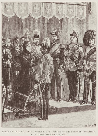 الملكة فيكتوريا تزين الضباط والجنود بواسطة Unknown Artist