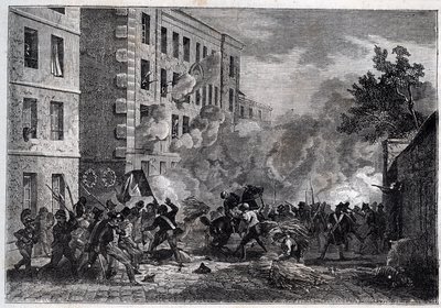 ثورة 1830 - وفاة البوليتكنيك لويس فانو (Vanneau بواسطة فنان غير معروف