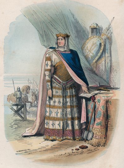 كان ريتشيلد من آردين (أو ريتشيلد أوف بروفانس) (حوالي 845-2 يونيو 910 ، مملكة بورغوندي السفلى) هو القرين الثاني لتشارلز الأصلع ، ملك وإمبراطور الفرنجة - صورة لريتشيلد داردنس أو ريشيلد دي بروفانس (حوالي 845-910) ثانية واي بواسطة فنان غير معروف