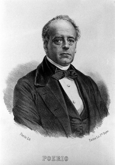 Risorgimento: صورة لكارلو بويريو (1803-1867) ، ثوري إيطالي. نقش القرن التاسع عشر. بواسطة فنان غير معروف