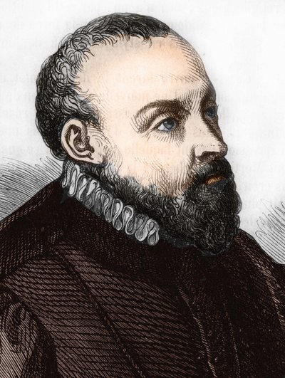 رولاند دي لاسوس. (أورلاندو دي لاسو) 1532-1594 ملحن فرانكو فلمنكي بواسطة فنان غير معروف
