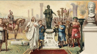 النظام السياسي الروماني. Tribune de la plebe: Caius Sempronius Gracchus (Gaio (Caio) Sempronio Gracco) (154-122 قبل الميلاد) ، رجل الدولة الروماني (الملقب بـ "Les Gracques" مع شقيقه) أنشأ للمستعمرة مدينة جديدة (Junonia) في قرطاج. اللوني ل بواسطة فنان غير معروف