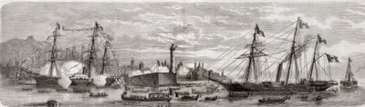 حرب الاستقلال الإيطالية الثانية ، الحملة الإيطالية لعام 1859: نابليون الثالث (1808-1873) في ميناء الجينات 12/05/1859 - وصول الفرنسيين إلى جنوة ، 12 مايو بواسطة فنان غير معروف