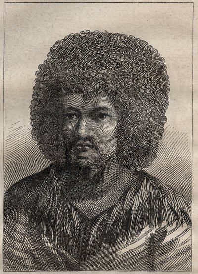 الرحلة الثانية (1772-1775) للكابتن جيمس كوك (1728-1779): صورة لأو تو (أو أيضًا) ، ملك تاهيتي - رسم توضيحي مأخوذ من "البحارة العظماء في القرن الثامن عشر" بواسطة فنان غير معروف